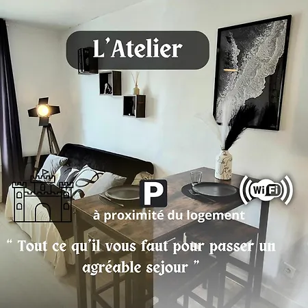 Apartment L'atelier-t2 Proche Du Centre-wifi-parking Lourdes